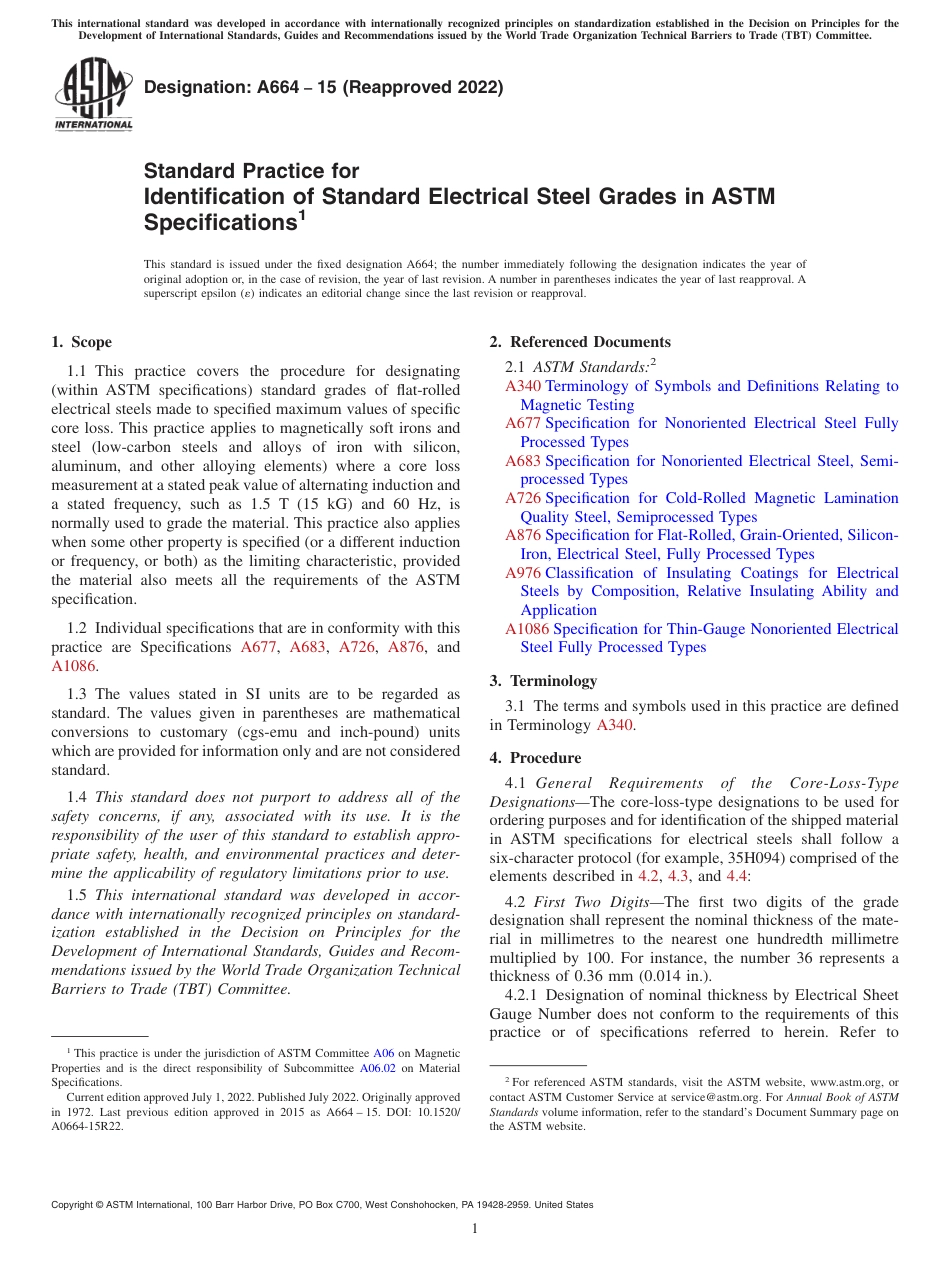 ASTM A664 - 15 (2022).pdf_第1页