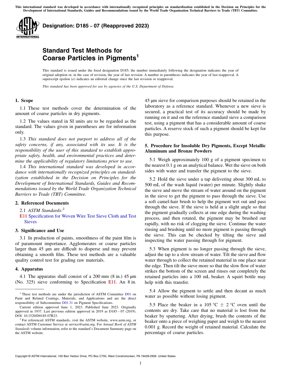 ASTM D185 - 07 (2023).pdf_第1页