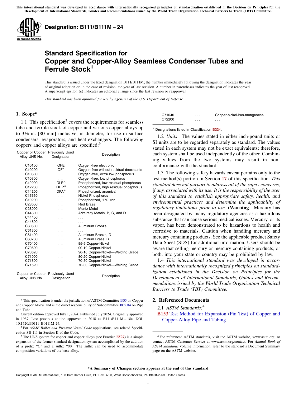 ASTM B111 - B 111M - 24.pdf_第1页