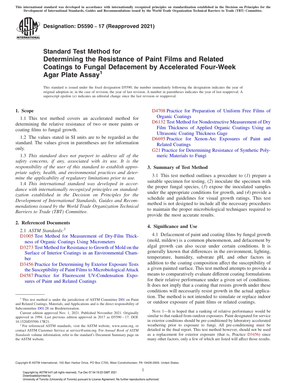 ASTM D5590 - 17 (2021).pdf_第1页