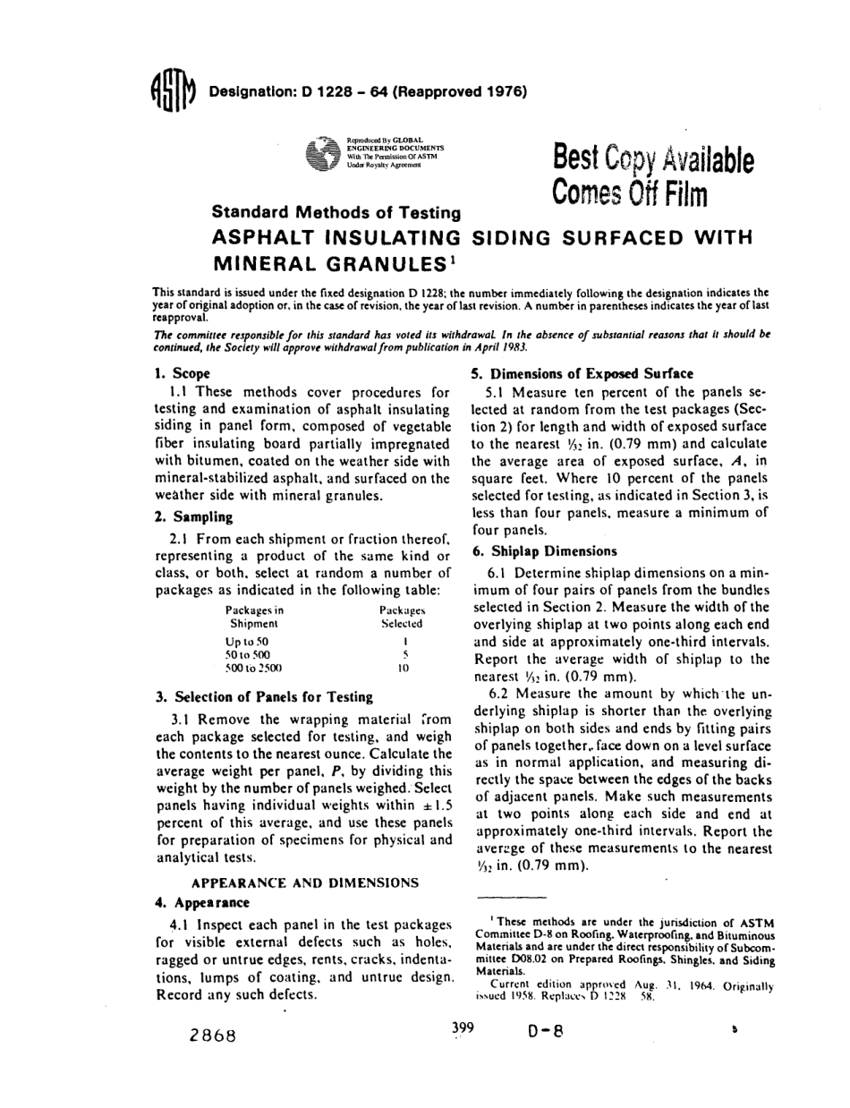 ASTM D1228 - 64 (1976) scan.pdf_第1页