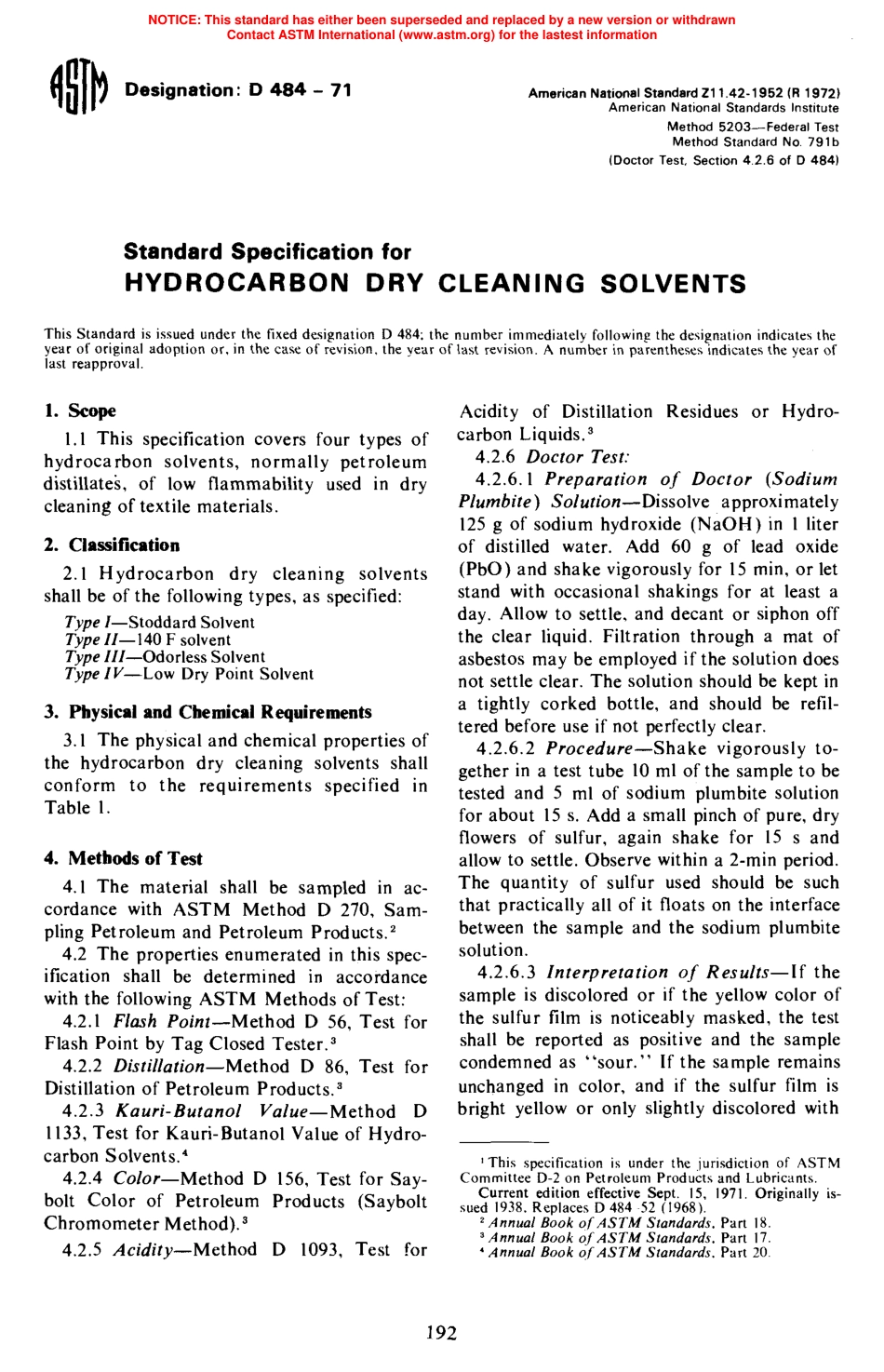 ASTM D484 - 71 scan.pdf_第1页
