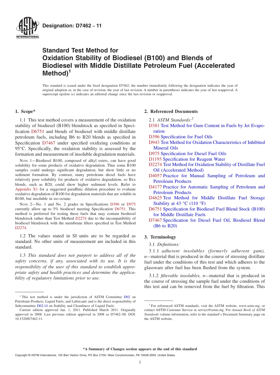 ASTM D7462 - 11.pdf_第1页