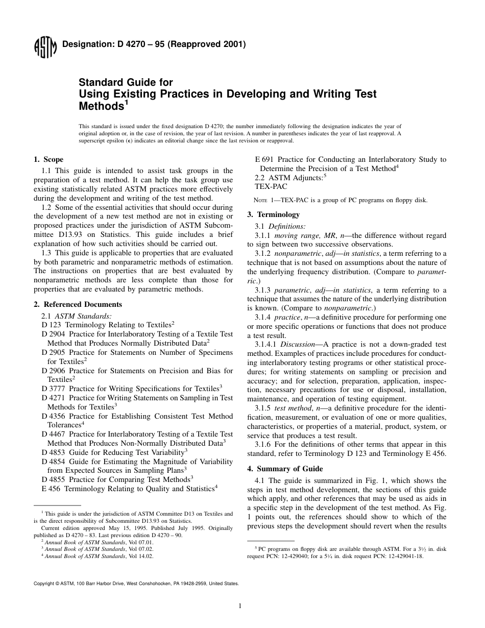 ASTM D4270 - 95 (2001).pdf_第1页