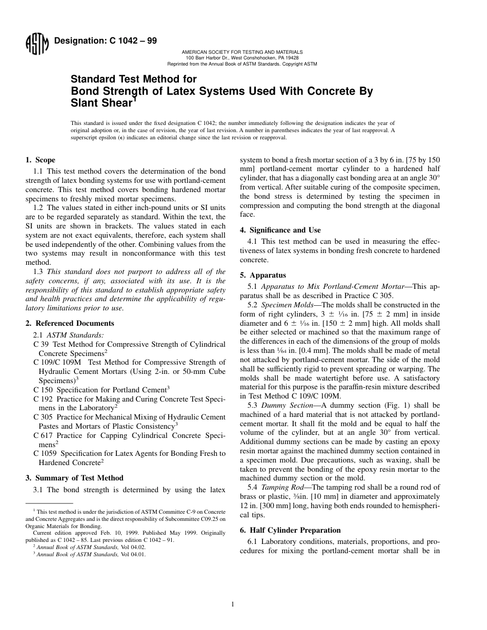 ASTM C1042 - 99.pdf_第1页
