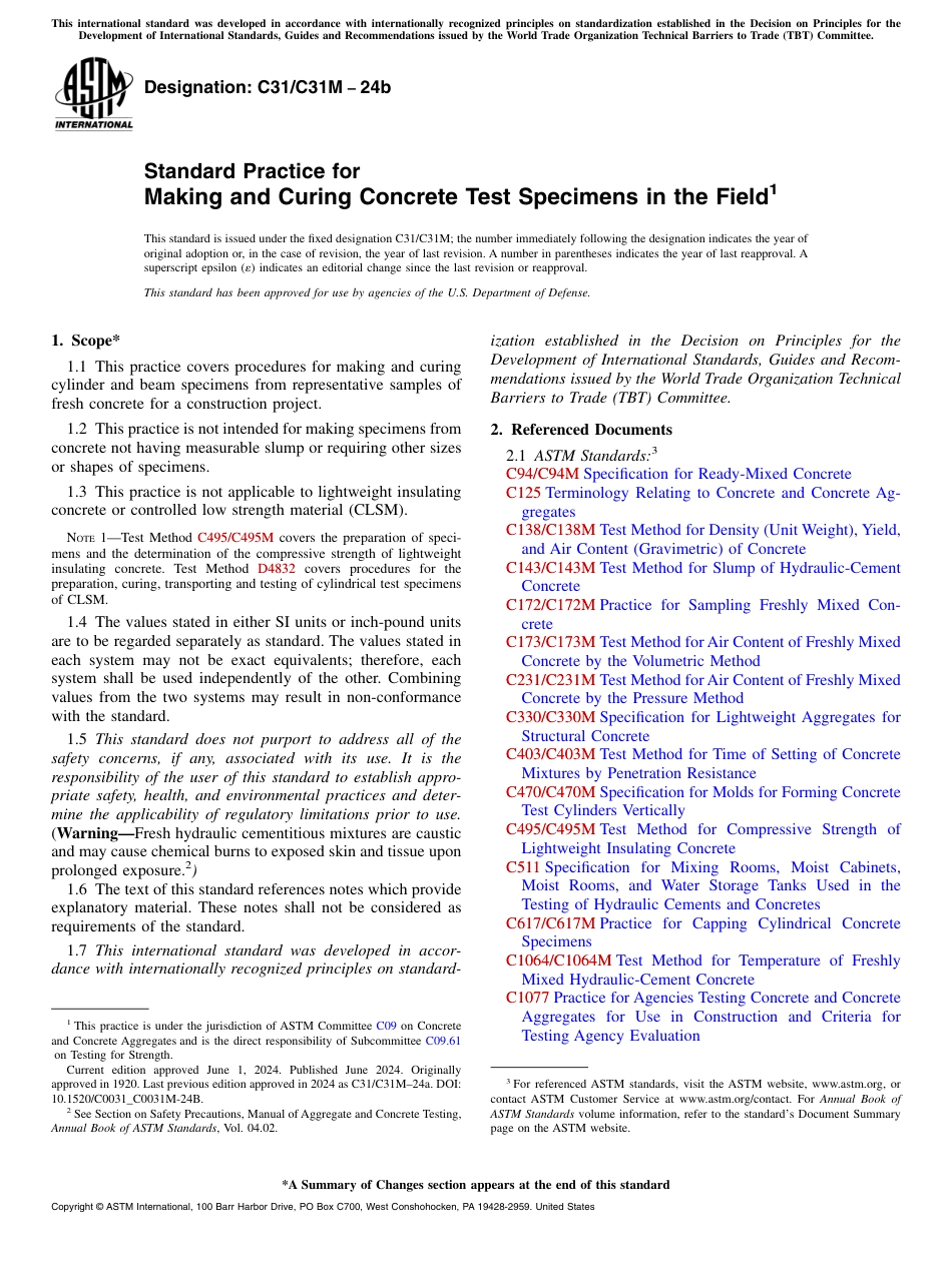 ASTM C31 - C 31M - 24b.pdf_第1页