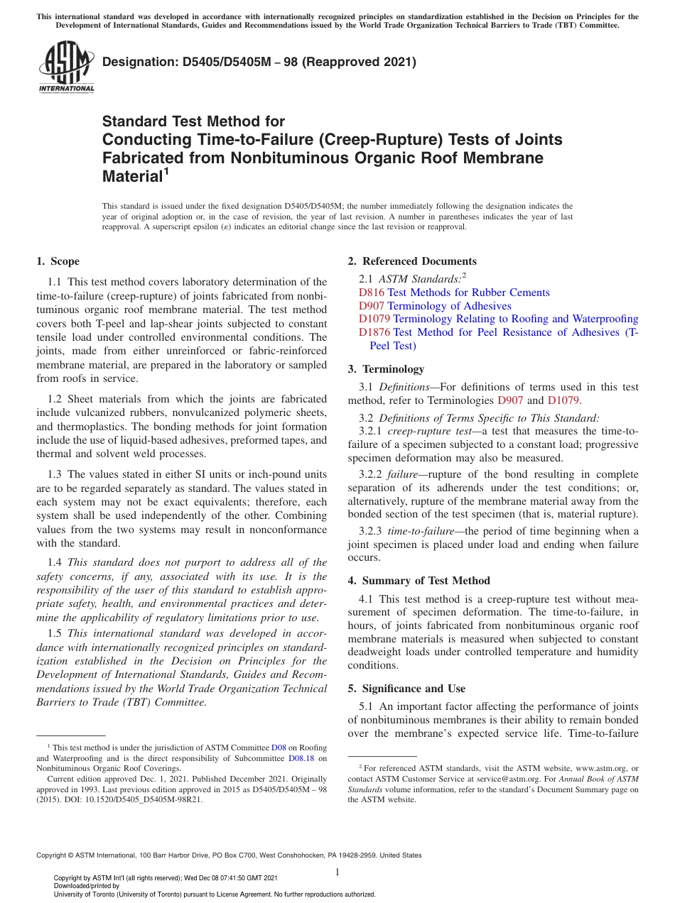 ASTM D5405 - D 5405M - 98 (2021).pdf_第1页