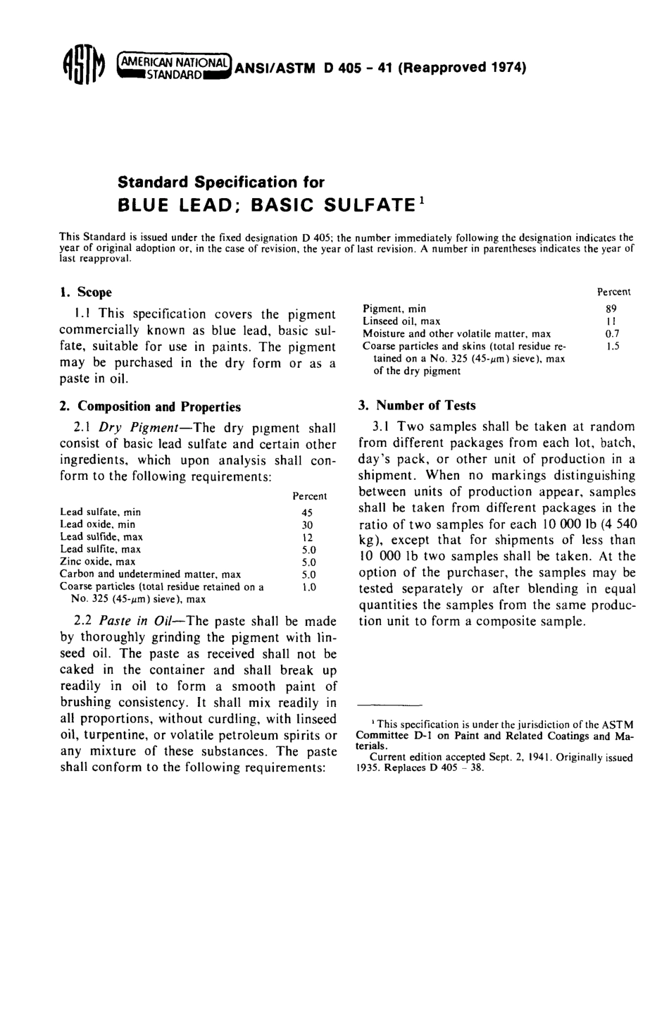 ASTM D405 - 41 (1974) scan.pdf_第1页