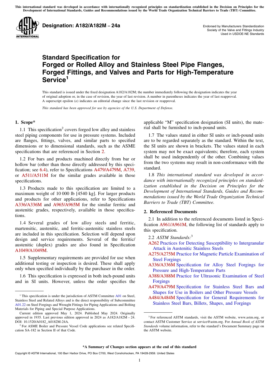 ASTM A182 - A 182M - 24a.pdf_第1页