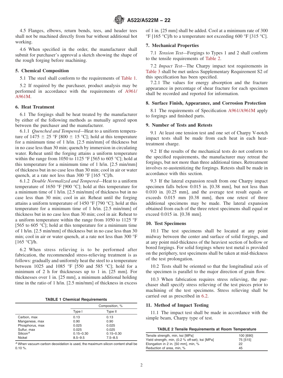 ASTM A522 - A 522M - 22.pdf_第2页