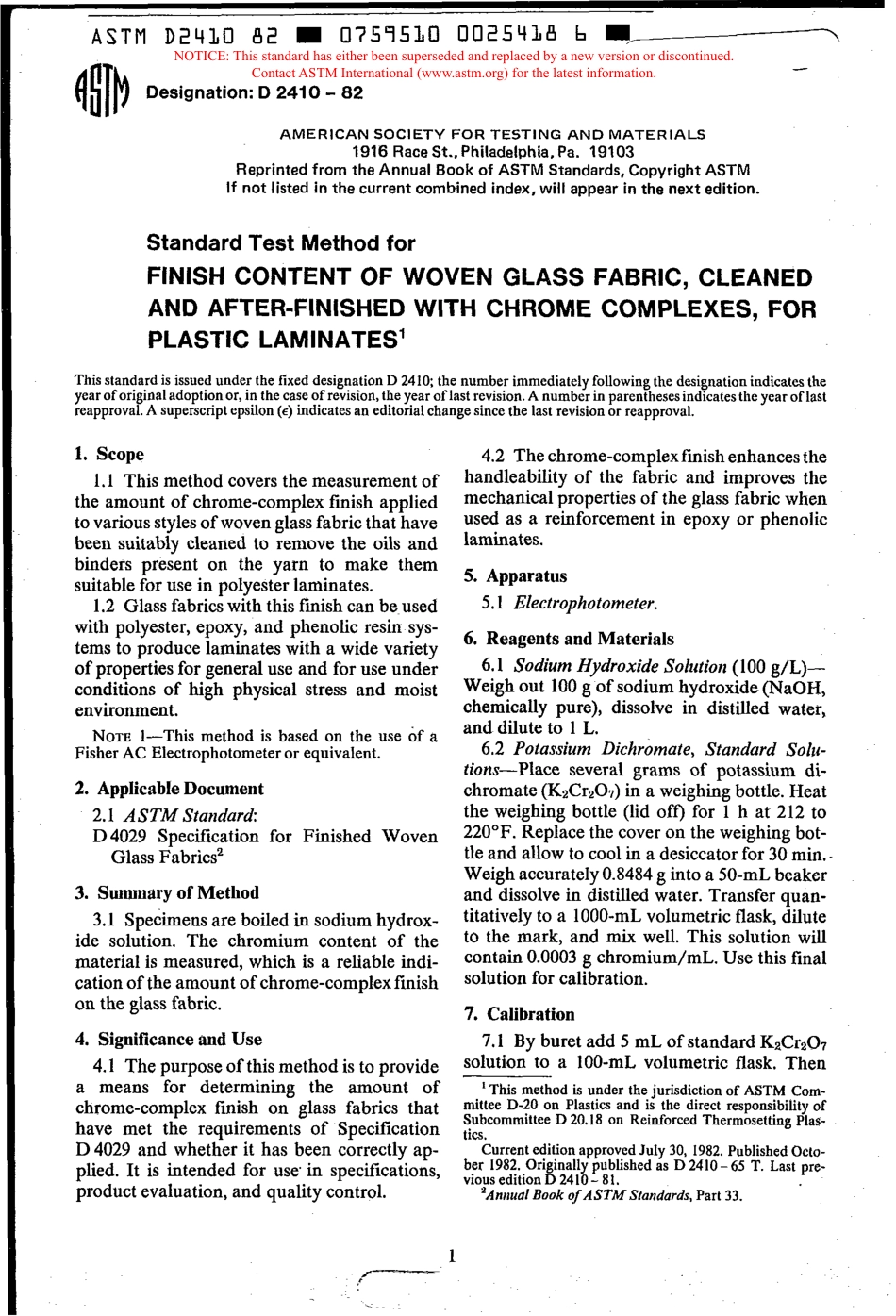 ASTM D2410 - 82 scan.pdf_第1页