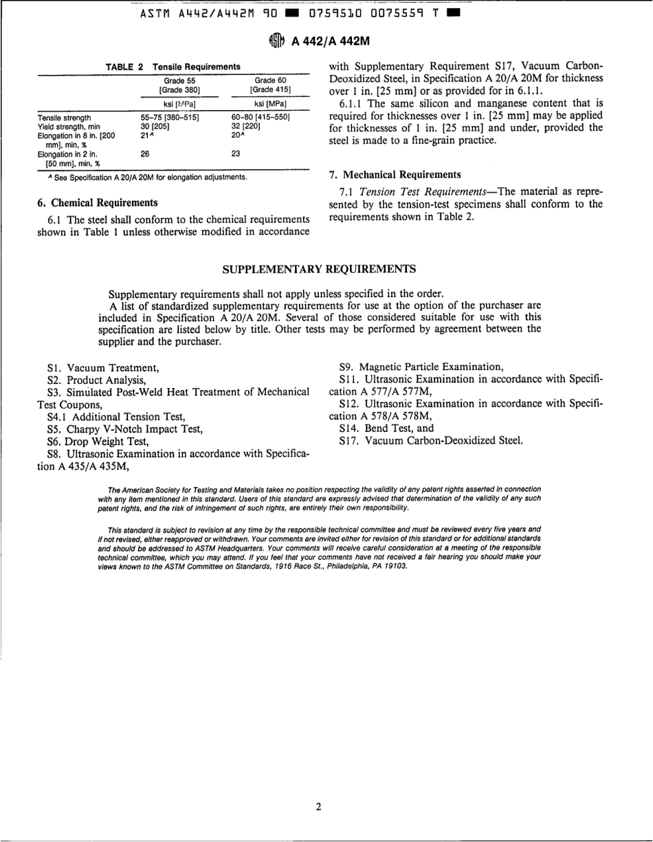 ASTM A442 - A 442M - 90 scan.pdf_第2页