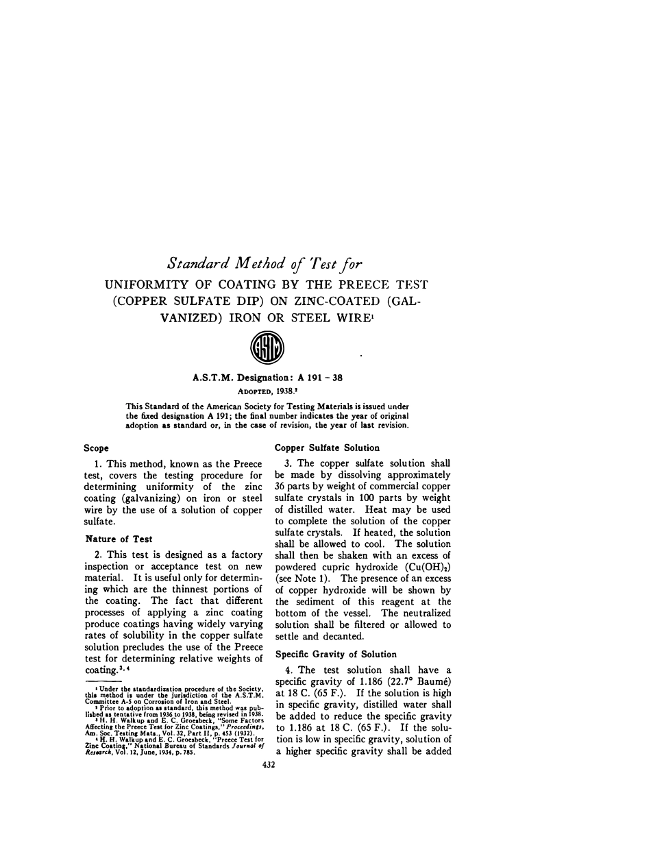 ASTM A191 - 38 scan.pdf_第1页