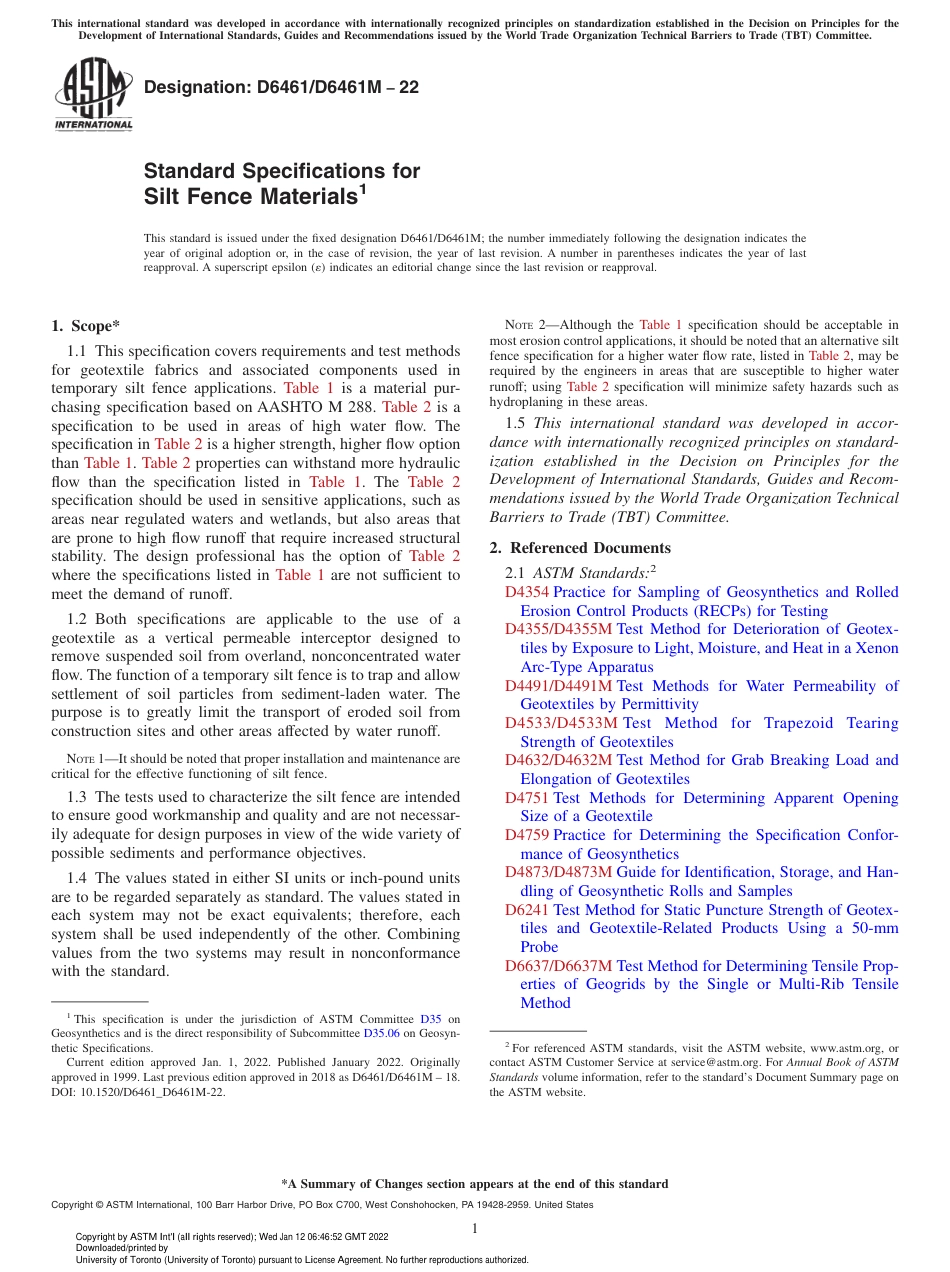 ASTM D6461 - D 6461M - 22.pdf_第1页