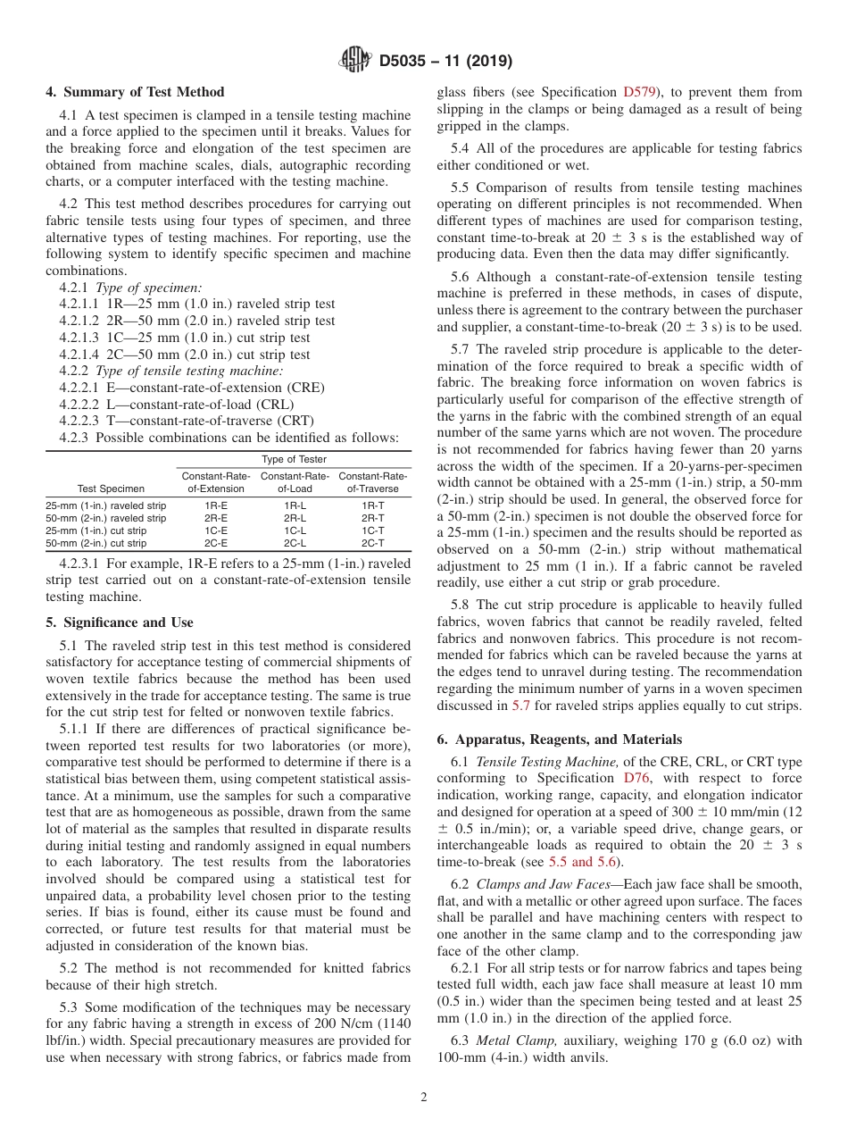ASTM D5035 - 11 (2019).pdf_第2页