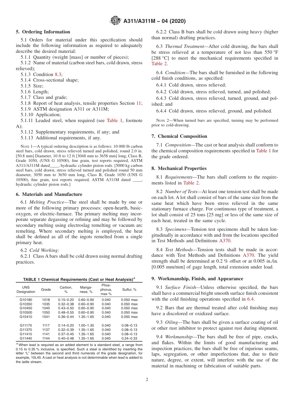 ASTM A311 - A 311M - 04 (2020).pdf_第2页