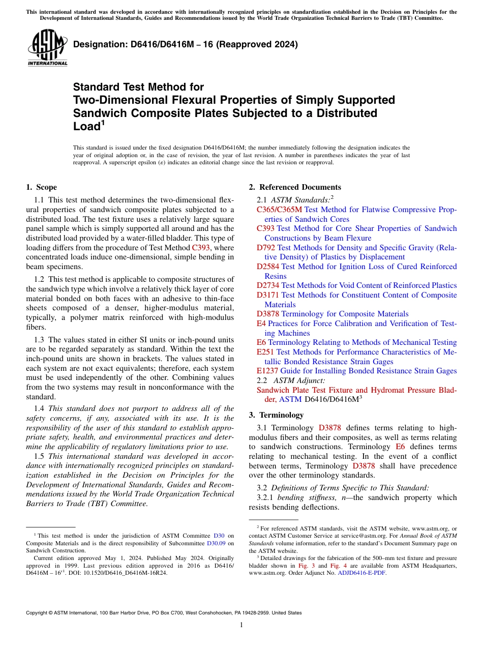 ASTM D6416 - D 6416M - 16 (2024).pdf_第1页