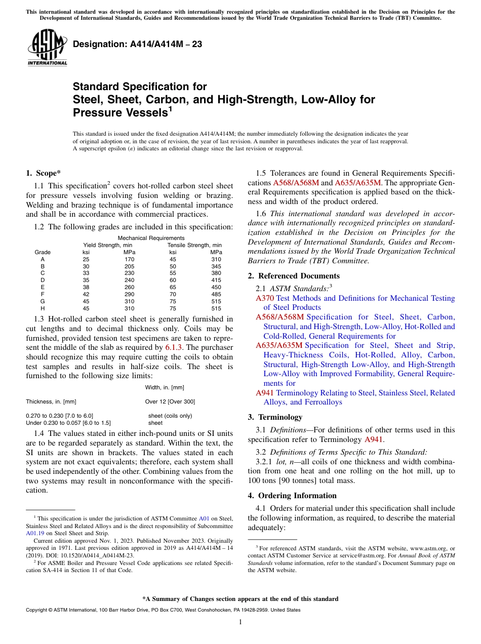 ASTM A414 - A 414M - 23.pdf_第1页