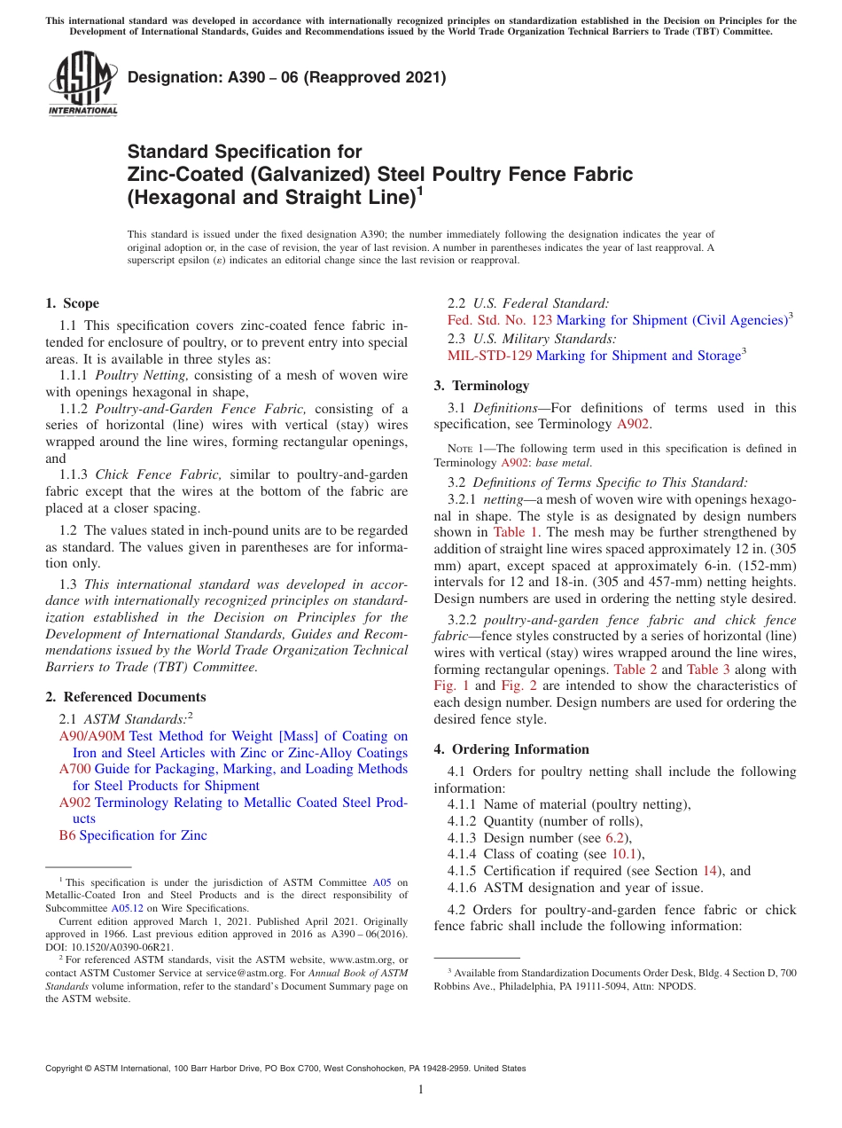 ASTM A390 - 06 (2021).pdf_第1页