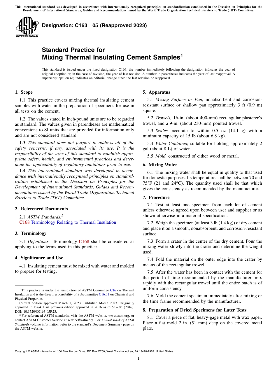 ASTM C163 - 05 (2023).pdf_第1页