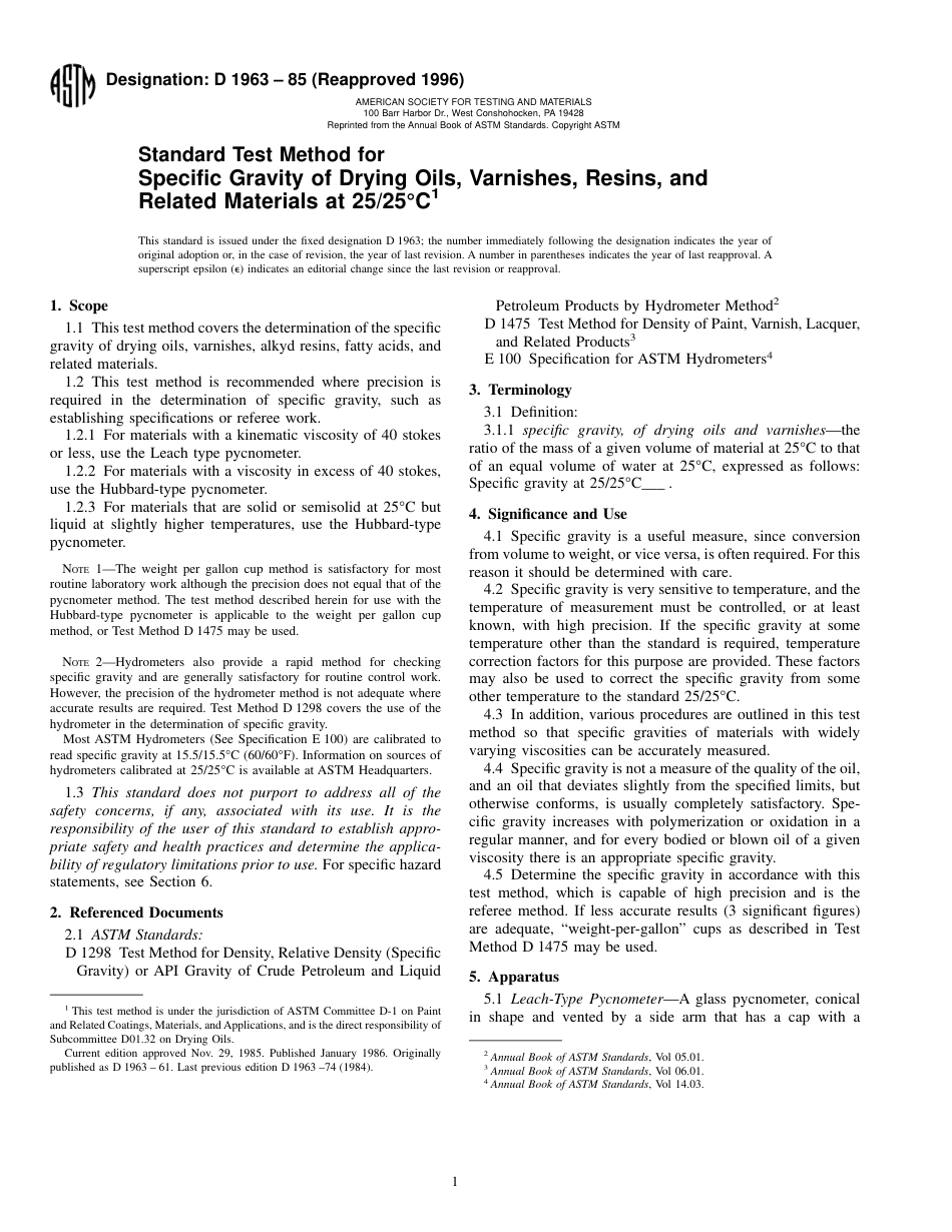 ASTM D1963 - 85 (1996).pdf_第1页