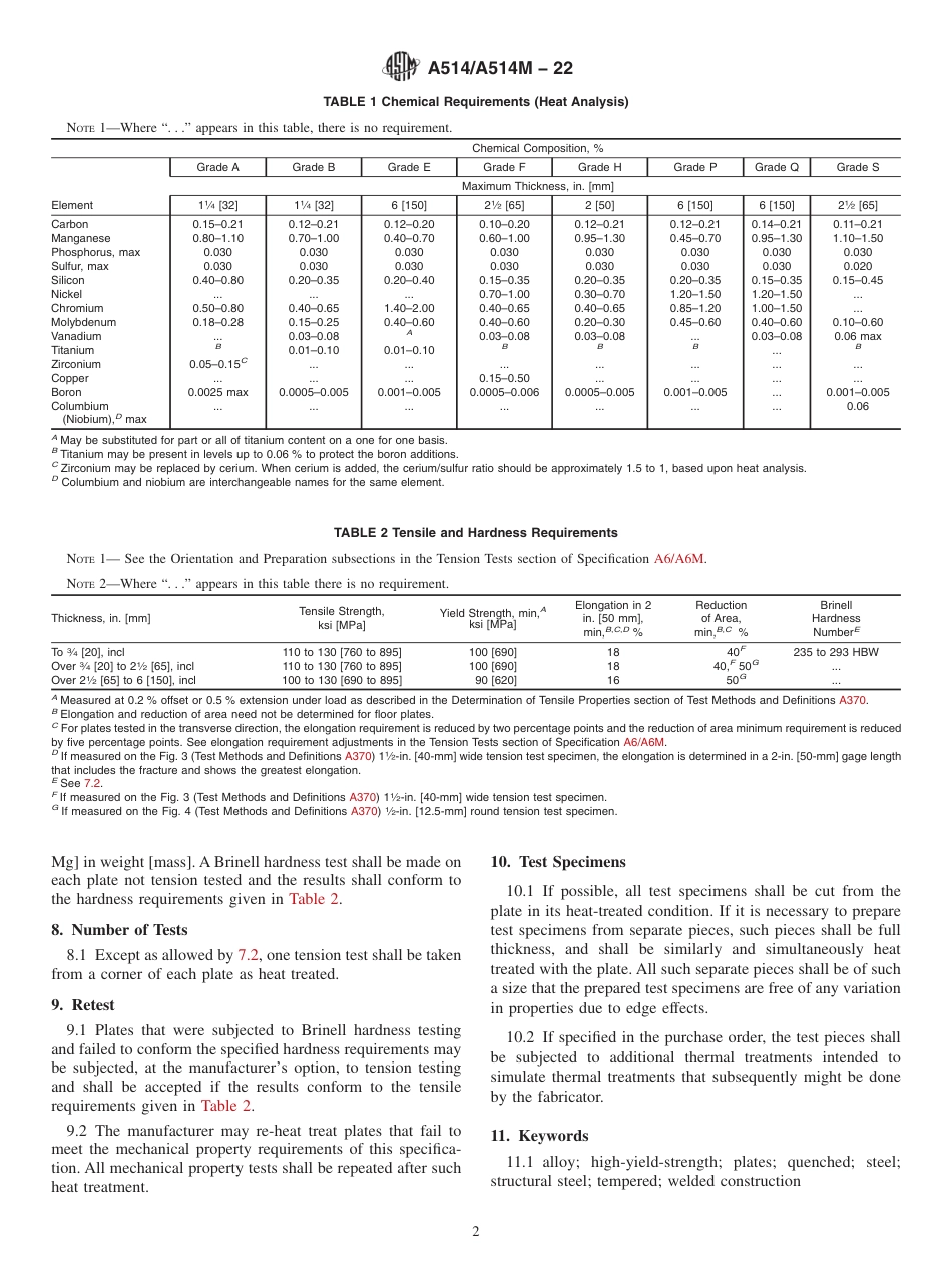 ASTM A514 - A 514M - 22.pdf_第2页