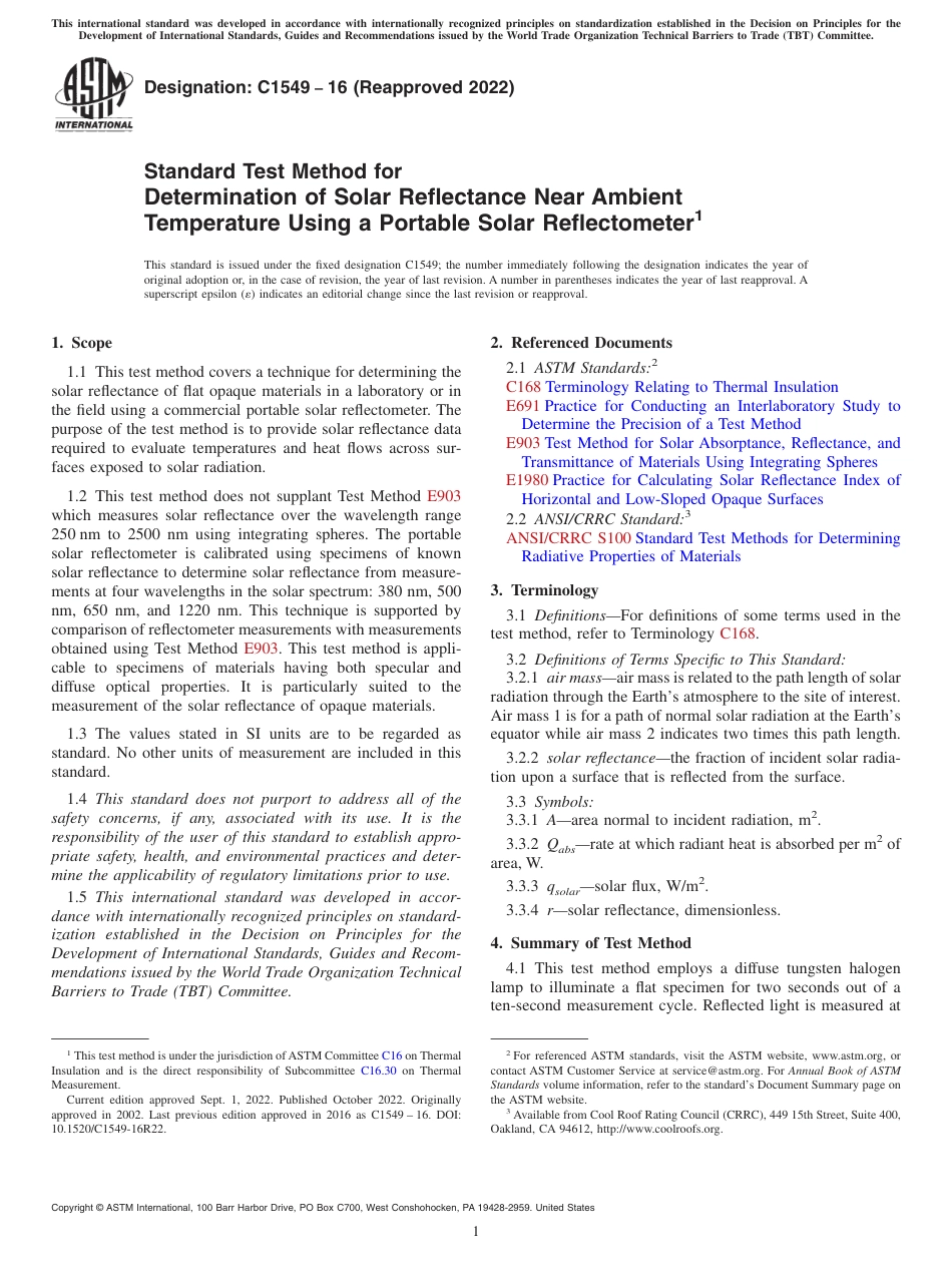 ASTM C1549 - 16 (2022).pdf_第1页