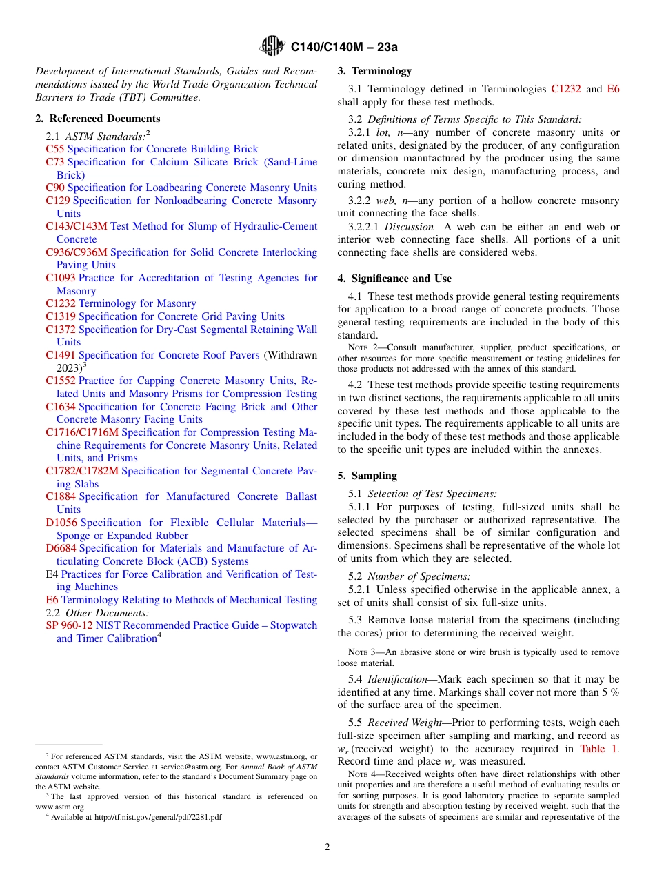 ASTM C140 - C 140M - 23a.pdf_第2页
