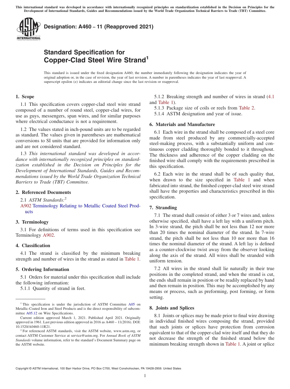 ASTM A460 - 11 (2021).pdf_第1页