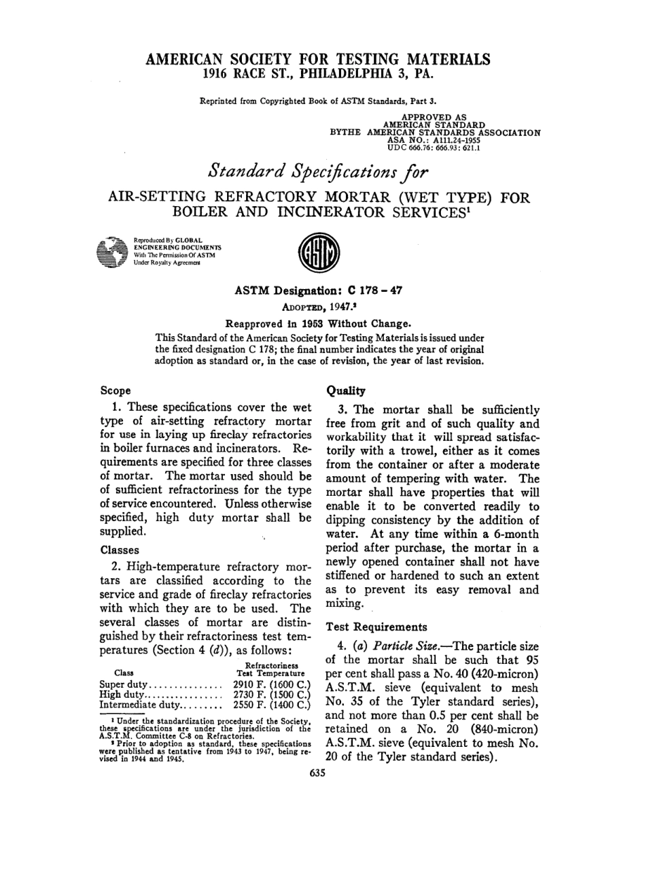 ASTM C178 - 47 scan.pdf_第1页