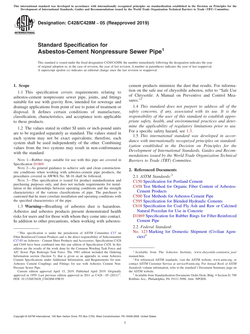 ASTM C428 - C 428M - 05 (2019).pdf_第1页