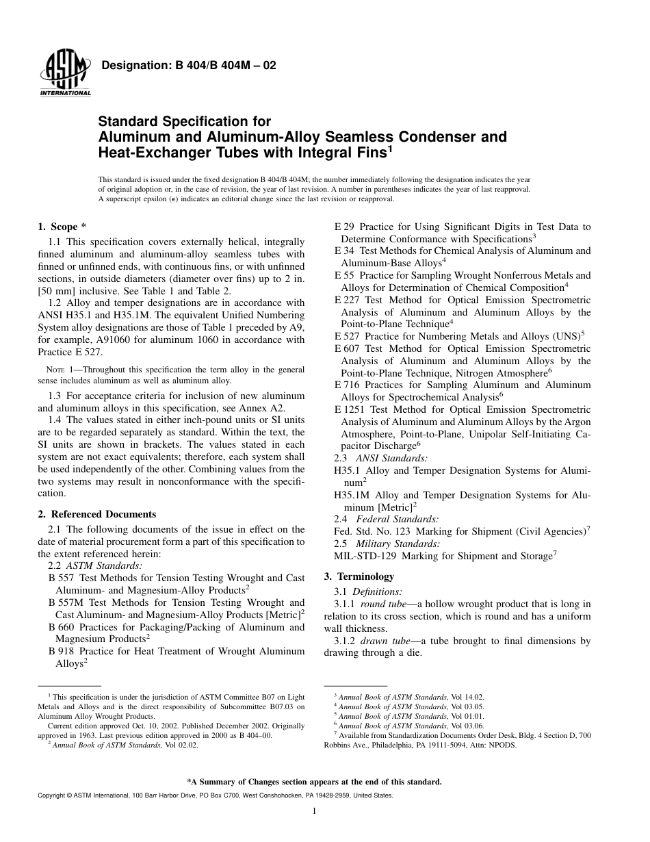 ASTM B404 - B 404M - 02.pdf_第1页