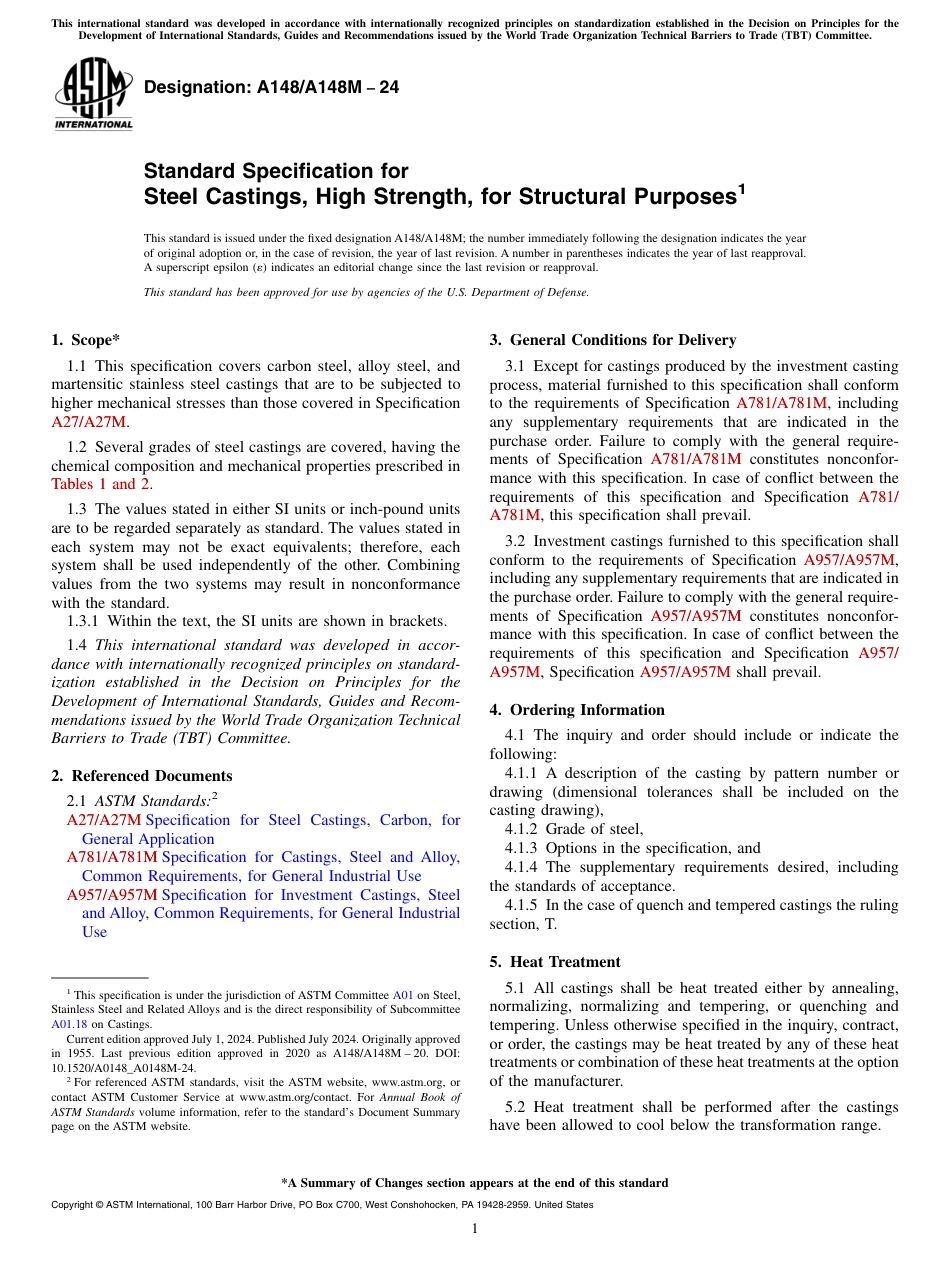 ASTM A148 - A 148M - 24.pdf_第1页