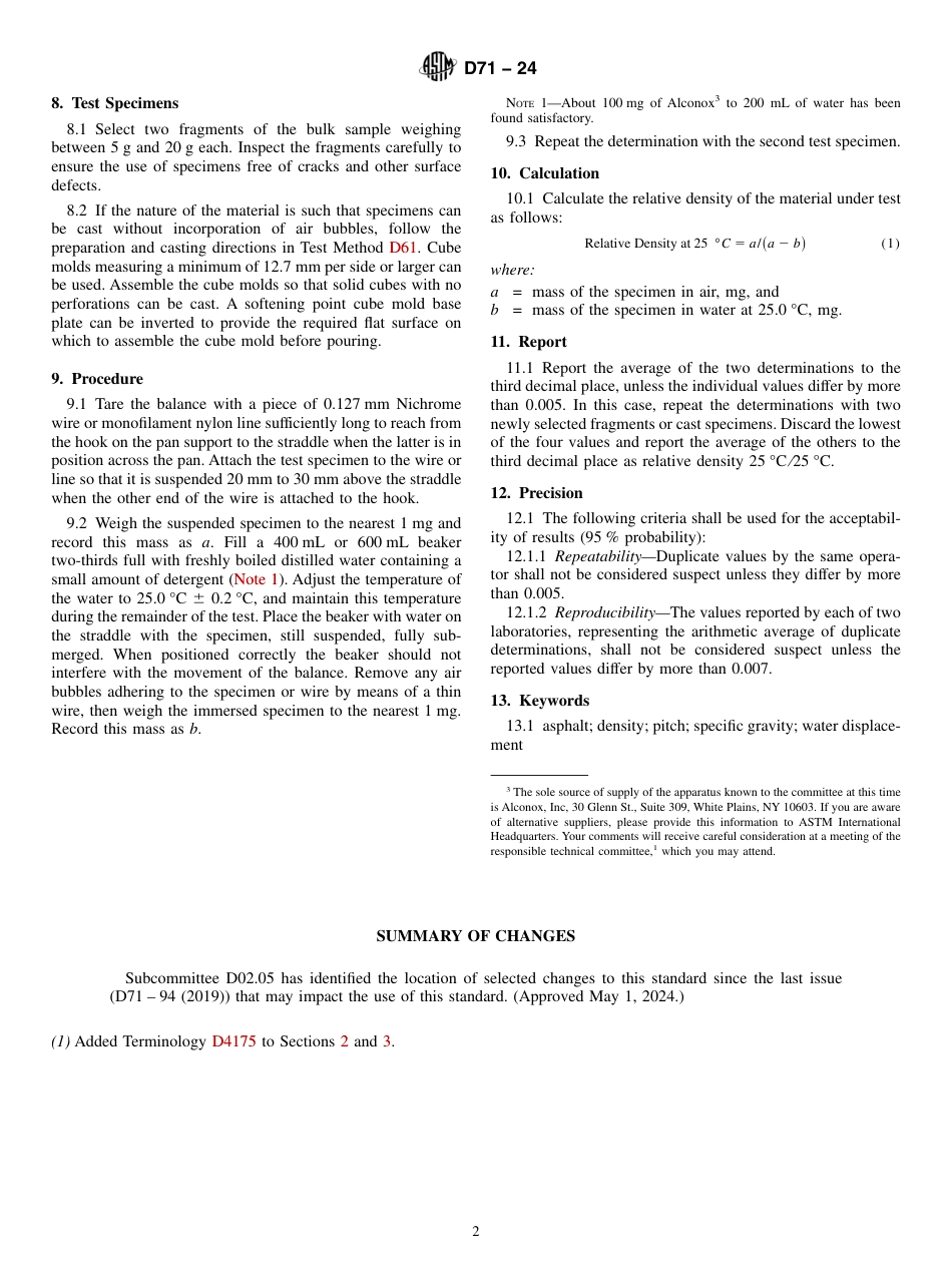 ASTM D71 - 24.pdf_第2页