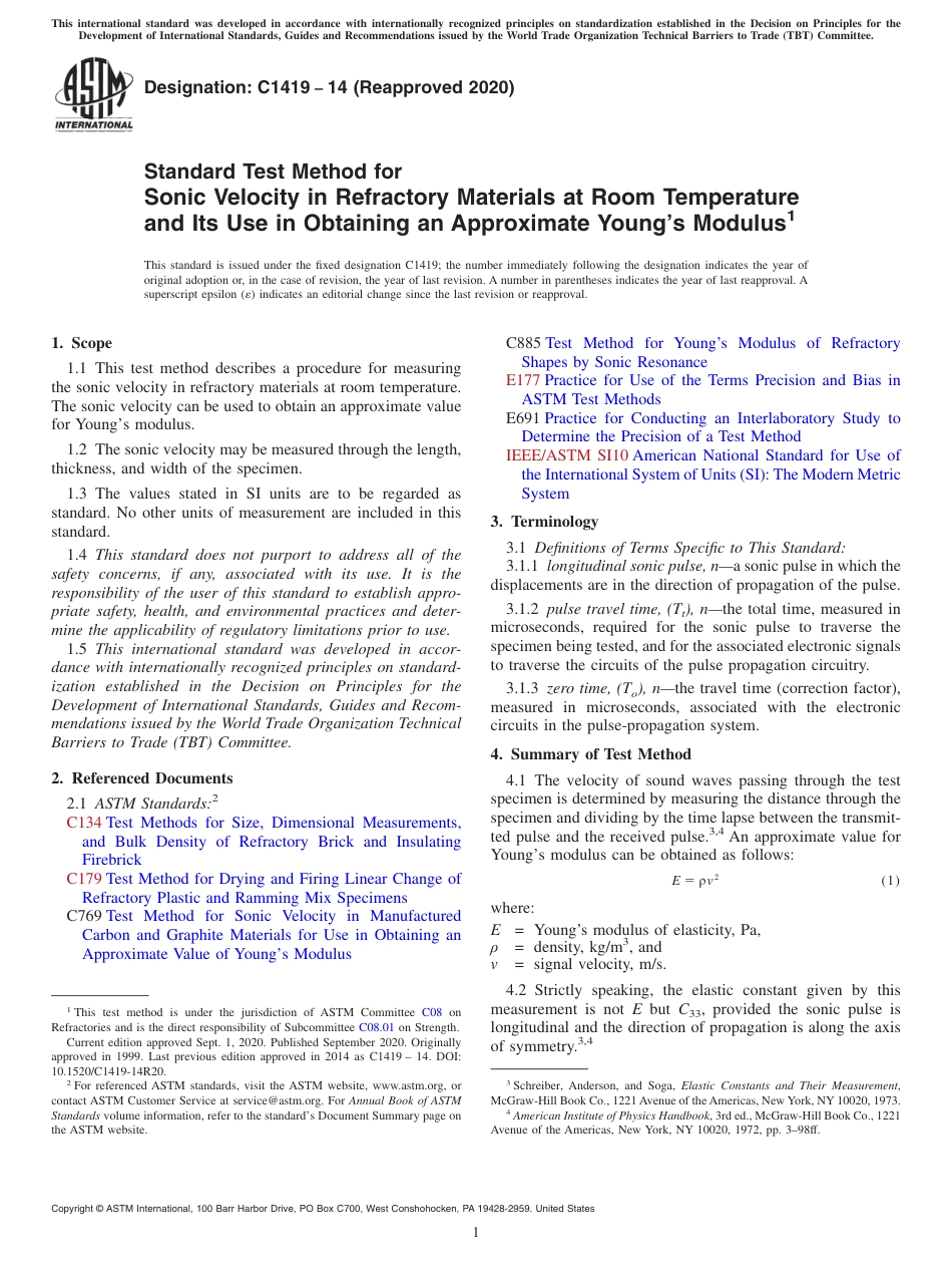 ASTM C1419 - 14 (2020).pdf_第1页