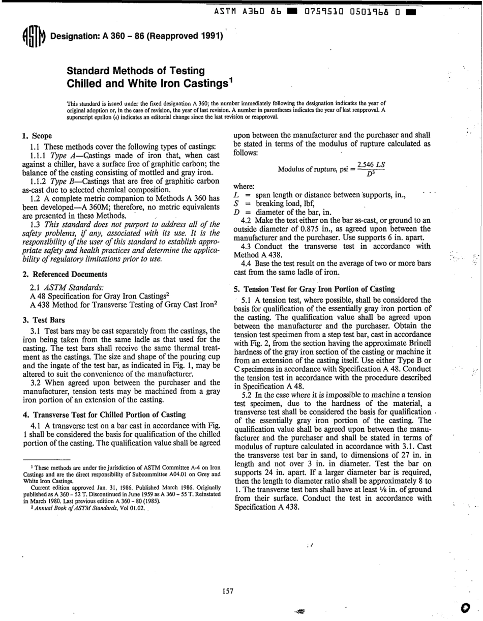 ASTM A360 - 86 (1991) scan.pdf_第1页