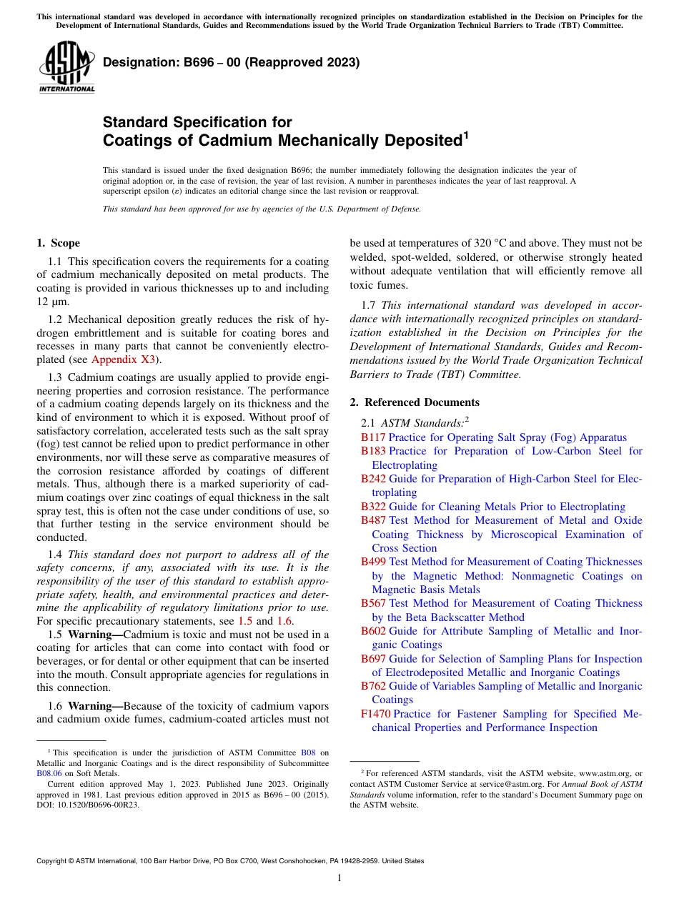 ASTM B696 - 00 (2023).pdf_第1页