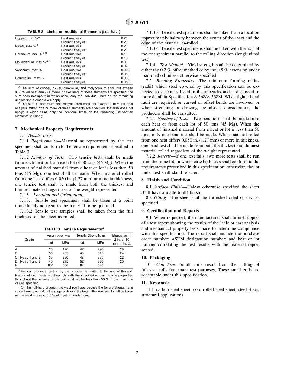 ASTM A611 - 97.pdf_第2页
