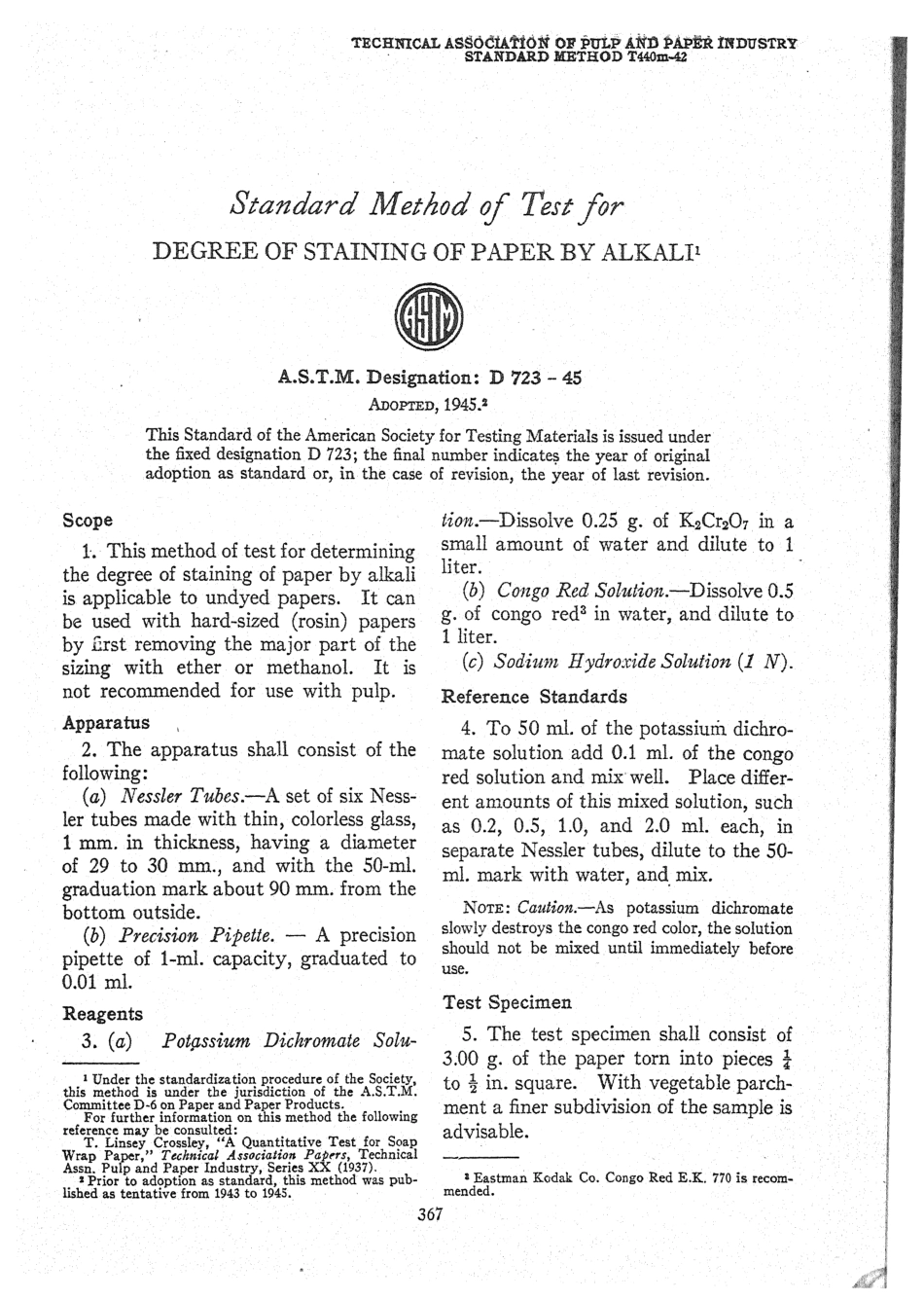 ASTM D723 - 45 scan.pdf_第1页