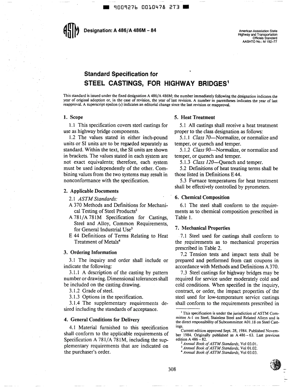 ASTM A486 - A 486M - 84 scan.pdf_第1页