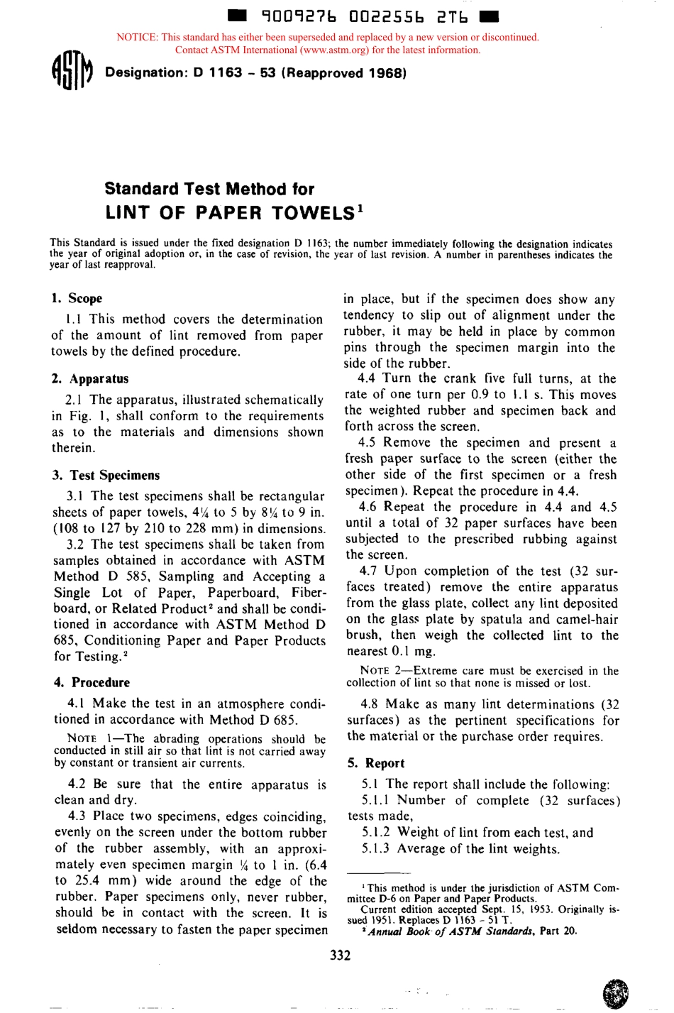 ASTM D1163 - 53 (1968) scan.pdf_第1页
