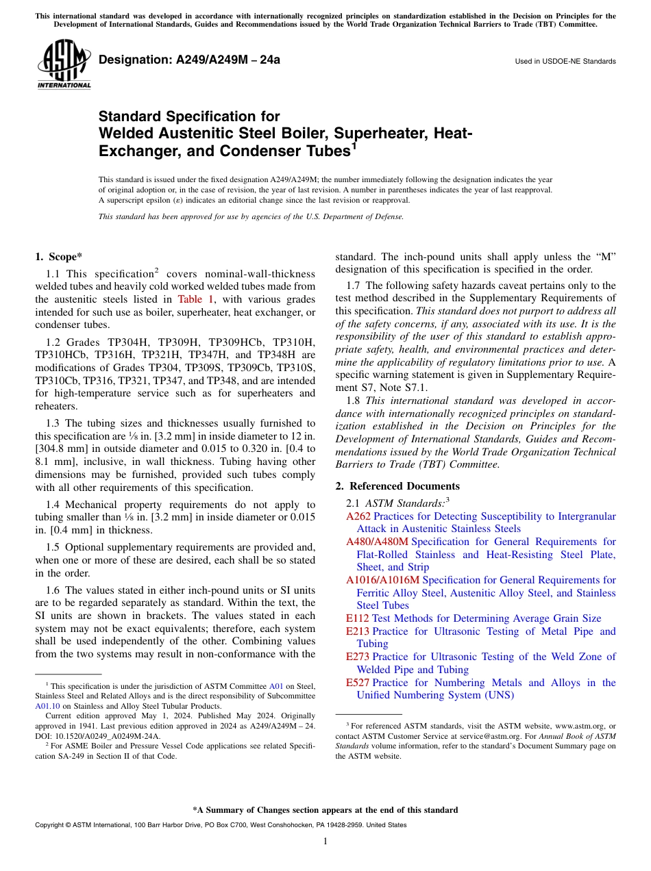 ASTM A249 - A 249M - 24a.pdf_第1页