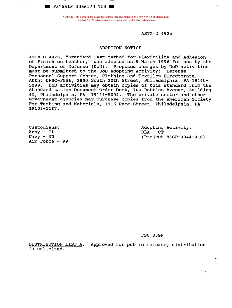 ASTM D4925 - 89 scan.pdf_第1页