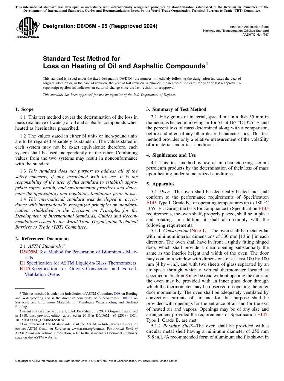 ASTM D6 - D 6M - 95 (2024).pdf_第1页