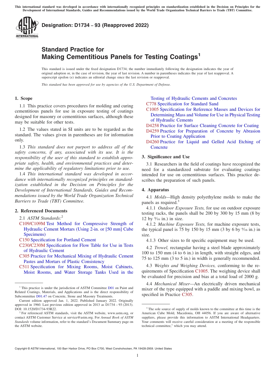 ASTM D1734 - 93 (2022).pdf_第1页