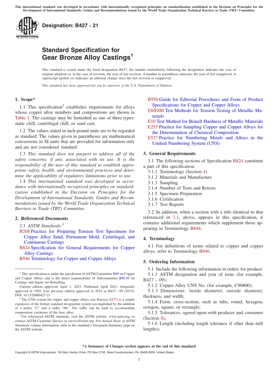 ASTM B427 - 21.pdf_第1页