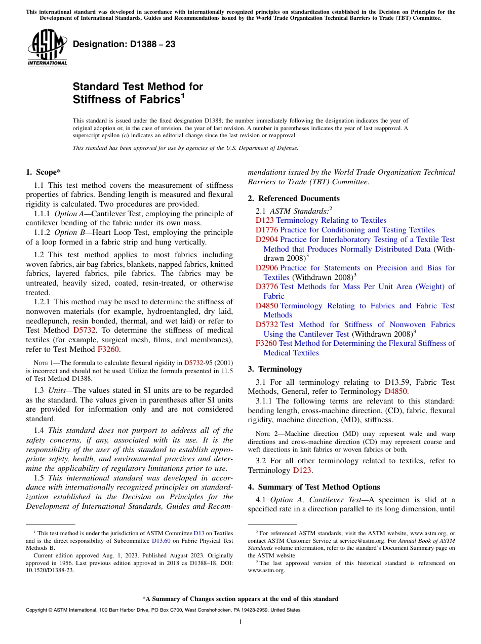 ASTM D1388 - 23.pdf_第1页