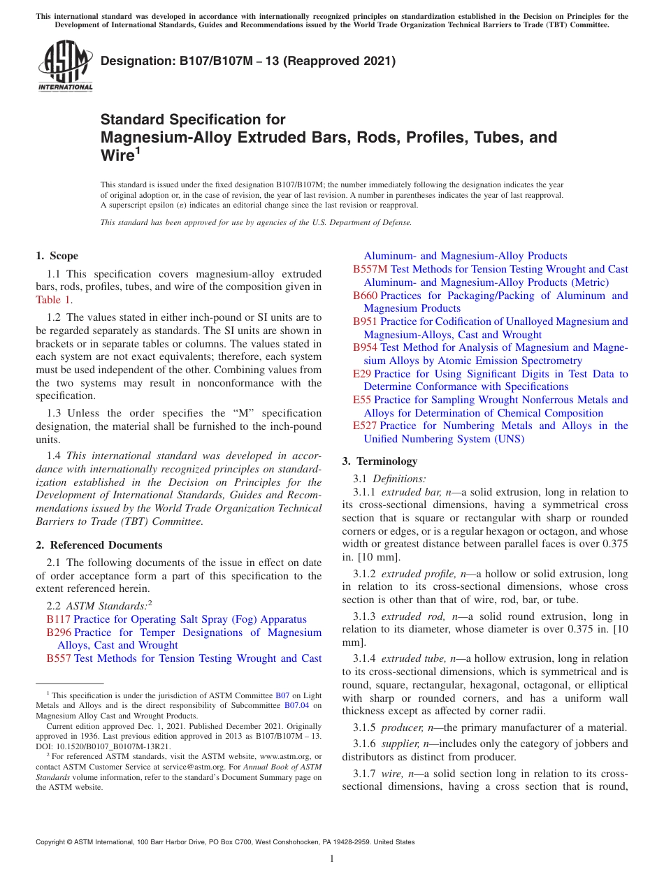 ASTM B107 - B 107M - 13 (2021).pdf_第1页