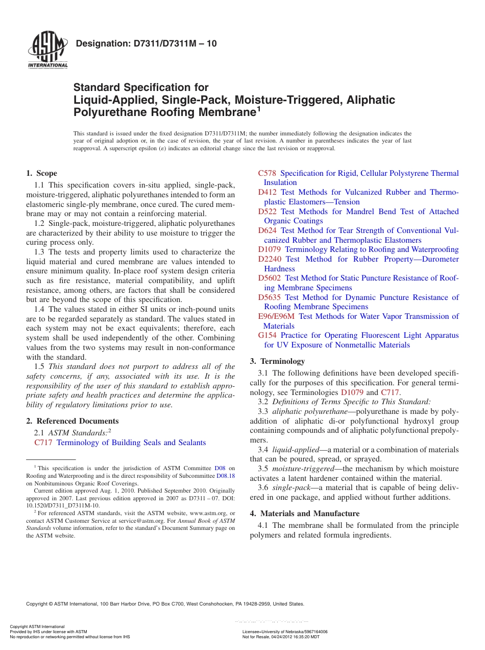 ASTM D7311 - D 7311M - 10.pdf_第1页
