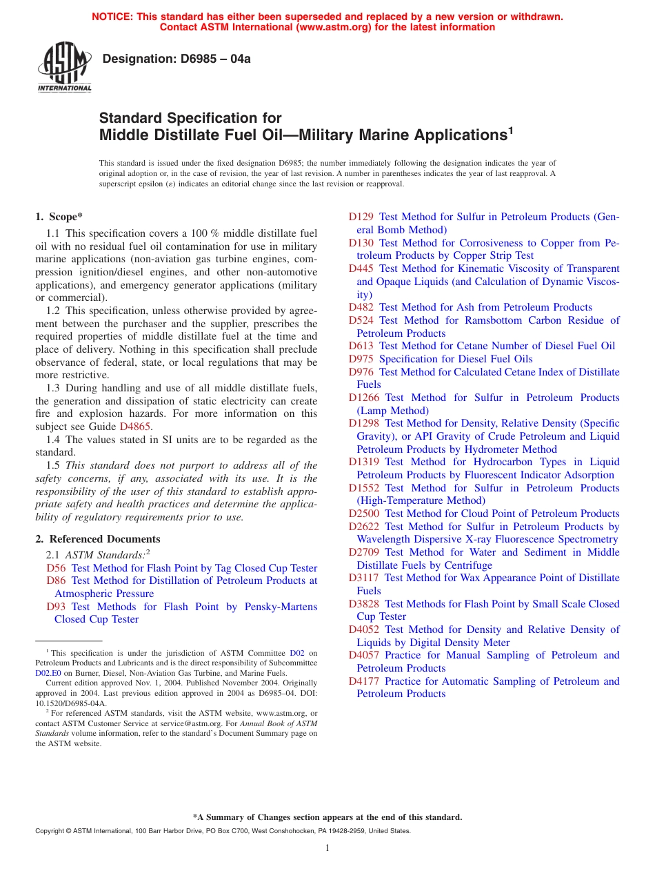 ASTM D6985 - 04a.pdf_第1页